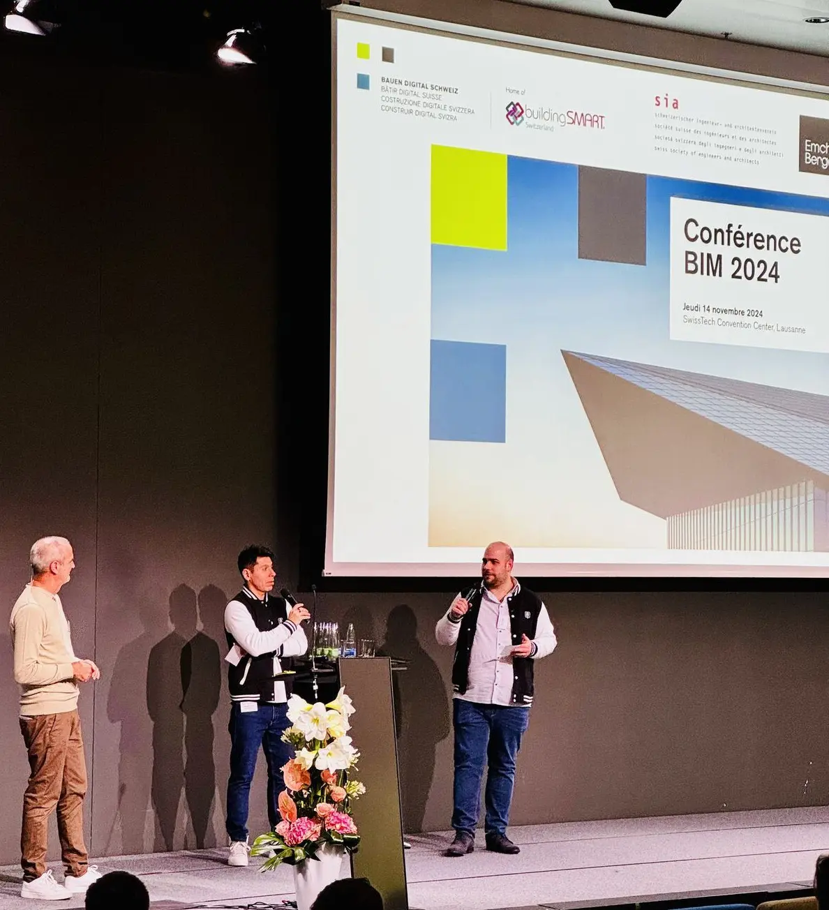 Animation de la scène technique lors d'une conférence BIM